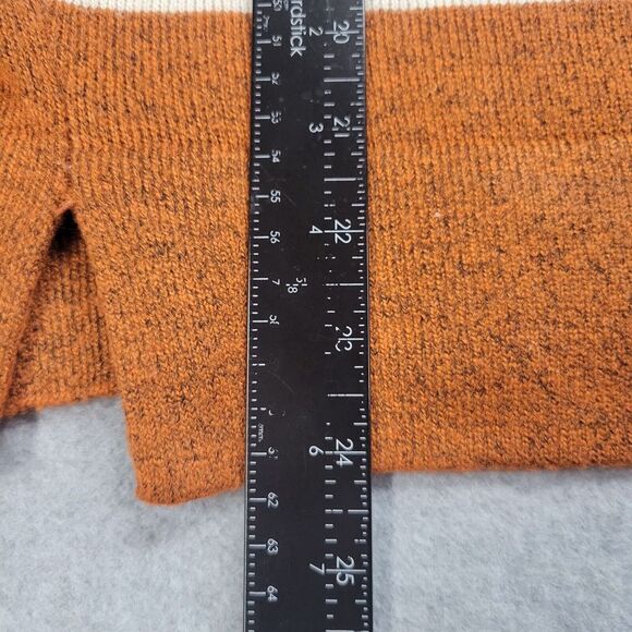 PrAna Womens Cropped Sweater Size XS V-Neck Long Sleeve Pullover Color Block - Picture 5 of 7